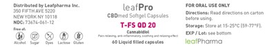 leafPro CBDmed Softgel Capsules T-FS QD 20_60_Etikett_28x165_US.jpg Principal display panel _ Label 60 - leafPro CBDmed Softgel Capsules T FS QD 20 60 Etikett 28x165 US